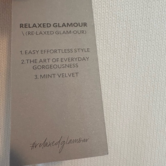 Mint Velvet Maxi Dress Cotton Drop-Waist  L NWT Ivory Mixed Material Coastal - Picture 9 of 13